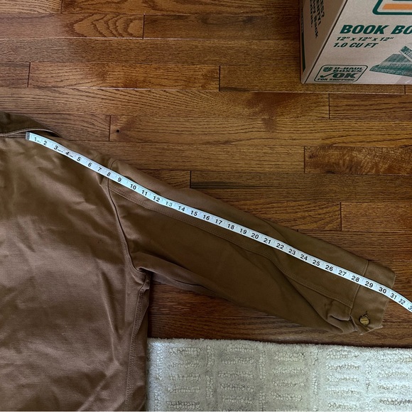 Vintage 1980s Carhartt Duck Brown Button Front Coat - Picture 12 of 12